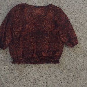 Women’s snake pattern blouse